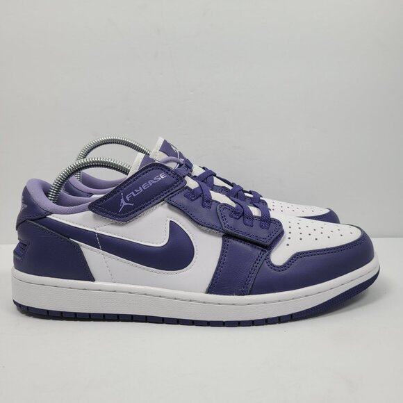 Nike Other - Nike Air Jordan 1 Low Flyease Men's Purple White Sneakers DM1206-515 US Size 11